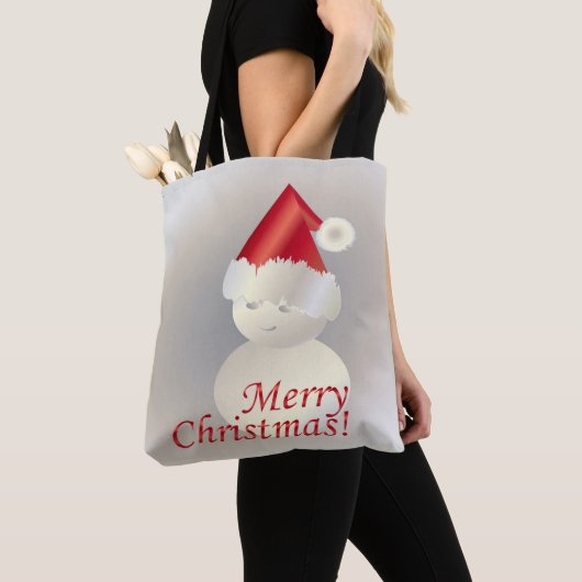 Kerstsneeuwman Tote Bag (Dichtbij)
