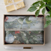 Kerstsneeuwman Vintage Waterverf Decoupage Tissuepapier (Geschenk)