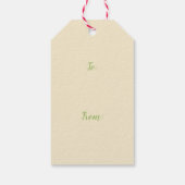 Kerstsneeuwman vol magie cadeaulabel (Achterkant)