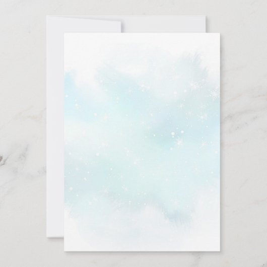 Kerstsneeuwman Winter Onederland 1e Verjaardag Kaart (Achterkant)