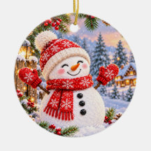 Kerstsneeuwman Winter Wonderland Ornament