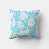 Kerstsneeuwmannenkussen Kussen (Achterkant)