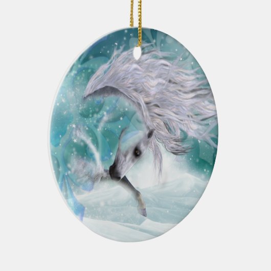 Kerstsneeuwornament Keramisch Ornament (Rechts)