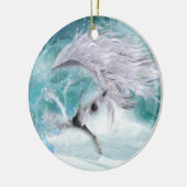 Kerstsneeuwornament Keramisch Ornament (Links)