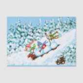 Kerstsneeuwpapier Tissuepapier (Voorkant)