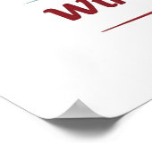 Kerstsneeuwpop bar lounge drink feestwijn poster (Hoek)