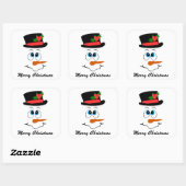 Kerstsneeuwpop: bericht sticker toevoegen (Vel)