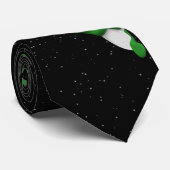 Kerstsneeuwpop in sneeuwvlokken stropdas (Opgerold)