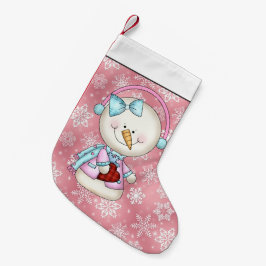 Kerstsneeuwpopening cartoon kleine kerstsok