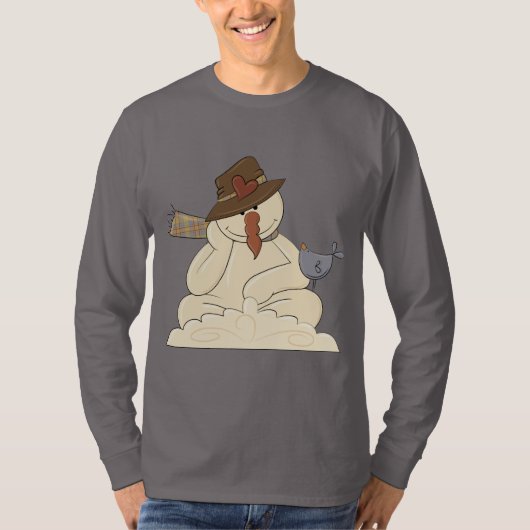 Kerstsneeuwpopje Vakdag cartoon t-shirt (Voorkant)