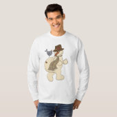 Kerstsneeuwpopje Vakdag cartoon t-shirt (Voorkant volledig)