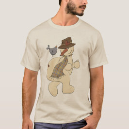 Kerstsneeuwpopje Vakdag cartoon t-shirt