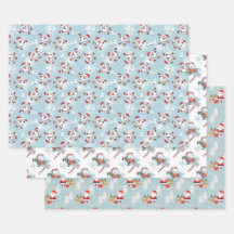 Kerstsneeuwpoppen, Kerstman en Rudolph