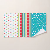 kerstsneeuwpoppen, vlekvormig bad handdoek (Handdoek)