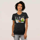 Kerstsneeuwscène T-Shirt (Voorkant volledig)