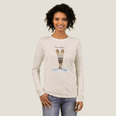 Kerstsneeuwschaatsen Tri-Blend Shirt (Voorkant)