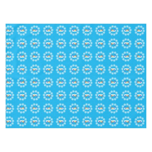 kerstsneeuwse tablet tafelkleed (Voorkant (Horizontaal))