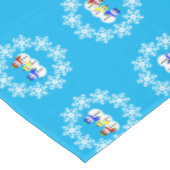 kerstsneeuwse tablet tafelkleed (Gekanteld)