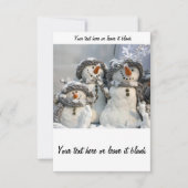 Kerstsneeuwuitnodiging Kaart (Voorkant)