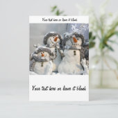 Kerstsneeuwuitnodiging Kaart (Staand voorkant)