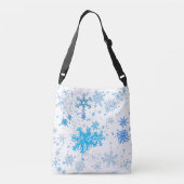 Kerstsneeuwval Crossbody Tas (Achterkant)