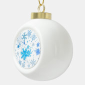 Kerstsneeuwval Keramische Bal Ornament (Rechts)