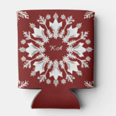 Kerstsneeuwvliesontwerp Blikjeskoeler (Achterkant)