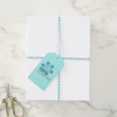 Kerstsneeuwvlok Cadeaulabel (Met Touw)
