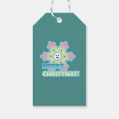 Kerstsneeuwvlok Cadeaulabel (Achterkant)