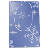 Kerstsneeuwvlok Decoratiezak Middenformaat Cadeaup Medium Cadeauzakje (Voorkant)