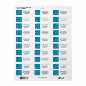 Kerstsneeuwvlok Etiket (Full Sheet)
