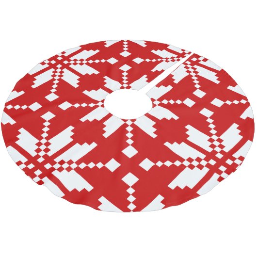 Kerstsneeuwvlok Kerstpatroon Kerstboom Rok (Gekanteld)