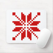 Kerstsneeuwvlok Kerstpatroon Muismat (Met muis)