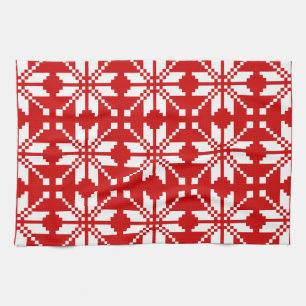 Kerstsneeuwvlok Kerstpatroon Theedoek