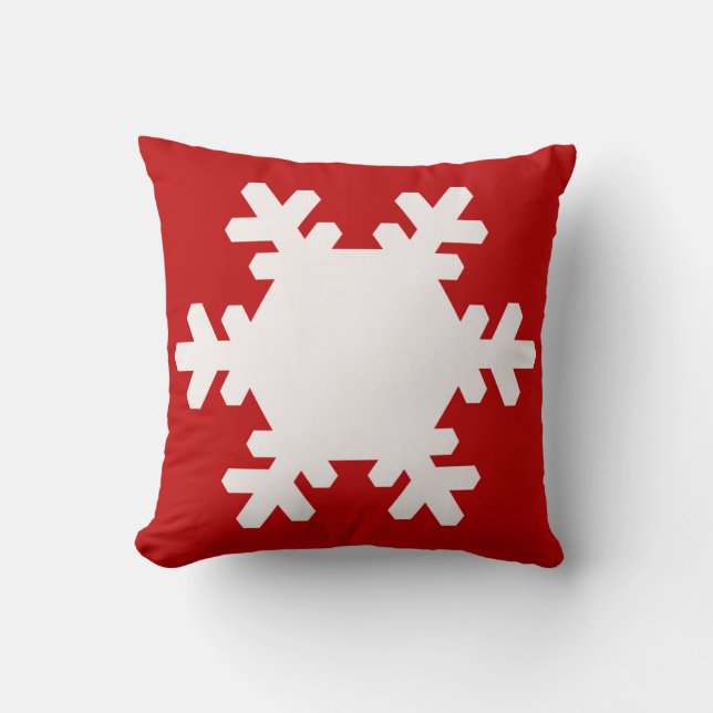 Kerstsneeuwvlok Kussen! Kussen (Voorkant)