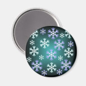 Kerstsneeuwvlok magneet (Voorkant / Achterkant)