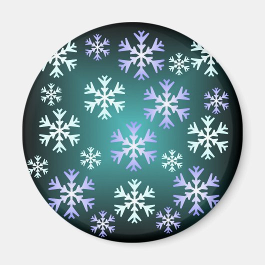 Kerstsneeuwvlok magneet (Voorkant)