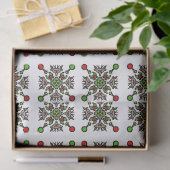 Kerstsneeuwvlok Mandala Tissuepapier (Geschenk)