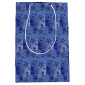 Kerstsneeuwvlok Middelgrote Cadeautas (Voorkant)