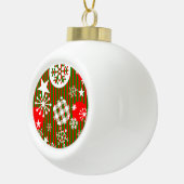 Kerstsneeuwvlok Omlijst Ornament (Rechts)