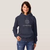 Kerstsneeuwvlok Ornament Hoodie (Voorkant volledig)