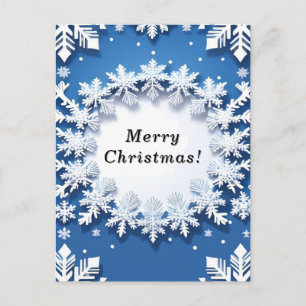 Kerstsneeuwvlok Patroon Briefkaart