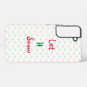 kerstsneeuwvlok samsung galaxy hoesje (Achterkant horizontaal)