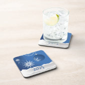 Kerstsneeuwvlok Sneeuw Plastic Onderzetter 2025 (Rechterzijde)