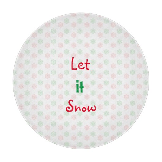 Kerstsneeuwvlok Snijplank (Voorkant)