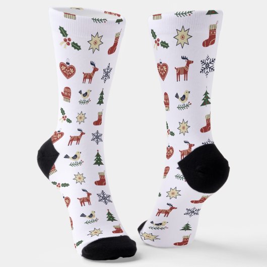 Kerstsneeuwvlok Sokken (Gebogen)