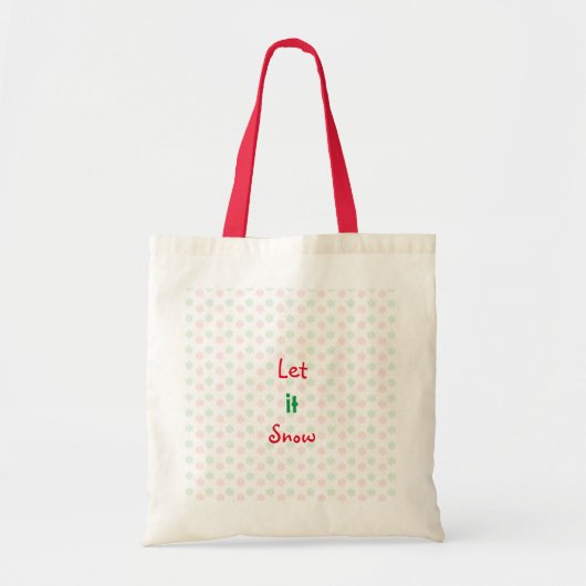 Kerstsneeuwvlok Tote Bag (Voorkant)