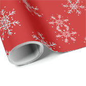 Kerstsneeuwvlok Vakantie Cadeaupapier (Rol Hoek)