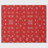 Kerstsneeuwvlok Vakantie Cadeaupapier (Vlak)