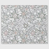 Kerstsneeuwvlokbedekking Cadeaupapier (Vlak)